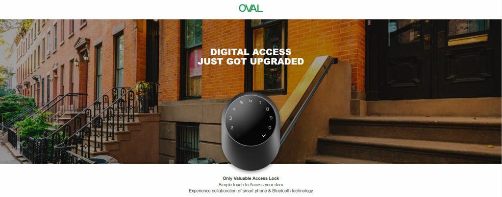 Oval Smart Bluetooth Deadbolt Features 1