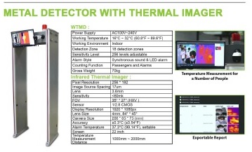 ZK Teco Metal Detector Thermal Imager